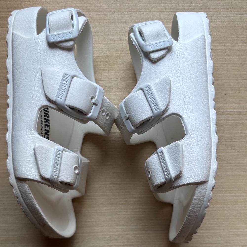 Birkenstock Kids White Sandals - Picture 3 of 6